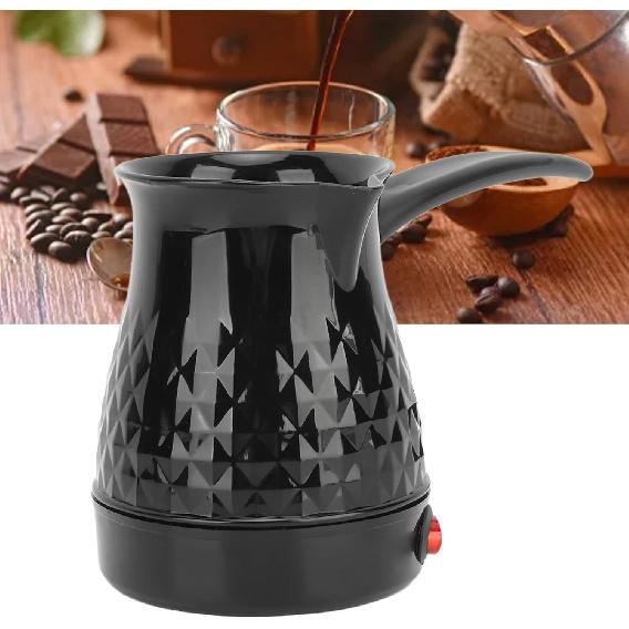 Electric Turkish Coffee Maker, 600ml Portable Electric Turkey Coffee Pot Stainless Steel Arabic Greek Turkish Coffee Maker, Anti Scald Tea Maker