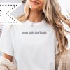 Mom Hair Don't Care Minimalist Graphic Tee, Mom Life Shirt, Funny Mother's Day Gift