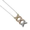 Collier Trois Couleurs Lien D'Amour Or K18 (YGxPGxWG) 8,48 g Femmes Utilisé