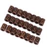 24 PCS Antique Copper Hair Beads Vintage Large Hole Metal Braiding Tube Beads for DIY Jewelry Hair Decoration