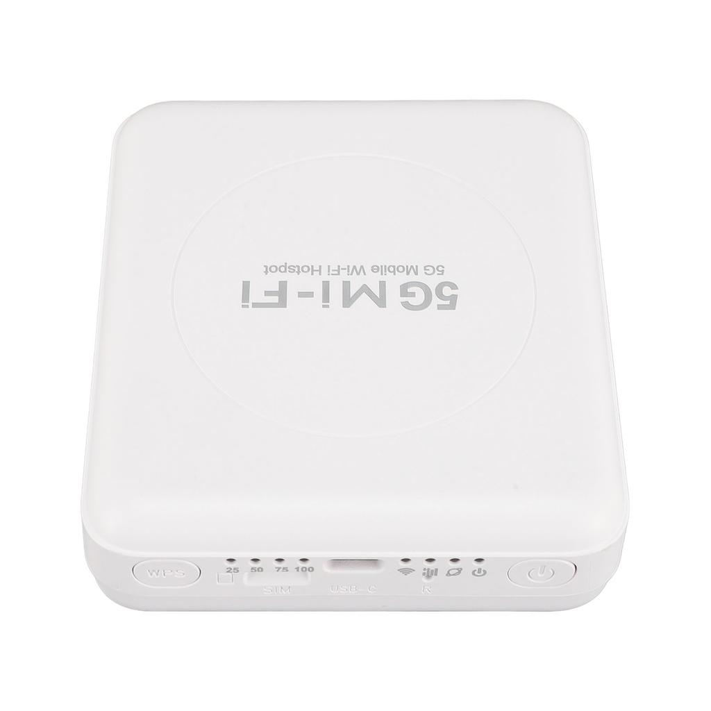 5G WiFi Mobile Hotspot Gigabit Dual Band Wireless WiFi6 with SIM Slot 10000mAh Battery 16 Devices Support Portable Mifi