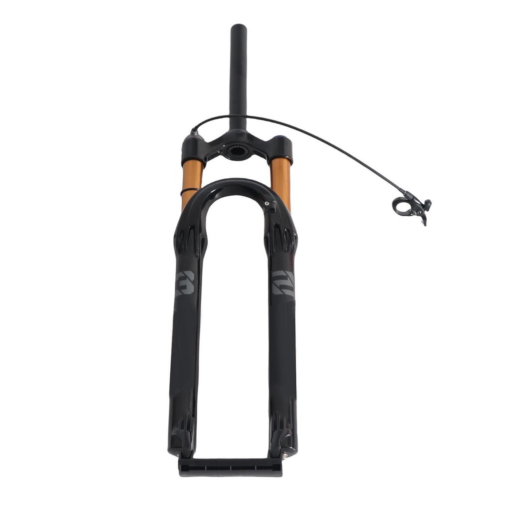 29in Mountain Bike Fork Shock Absorbing Fork Black Accessories Aluminum Alloy Fork Remote Lockout