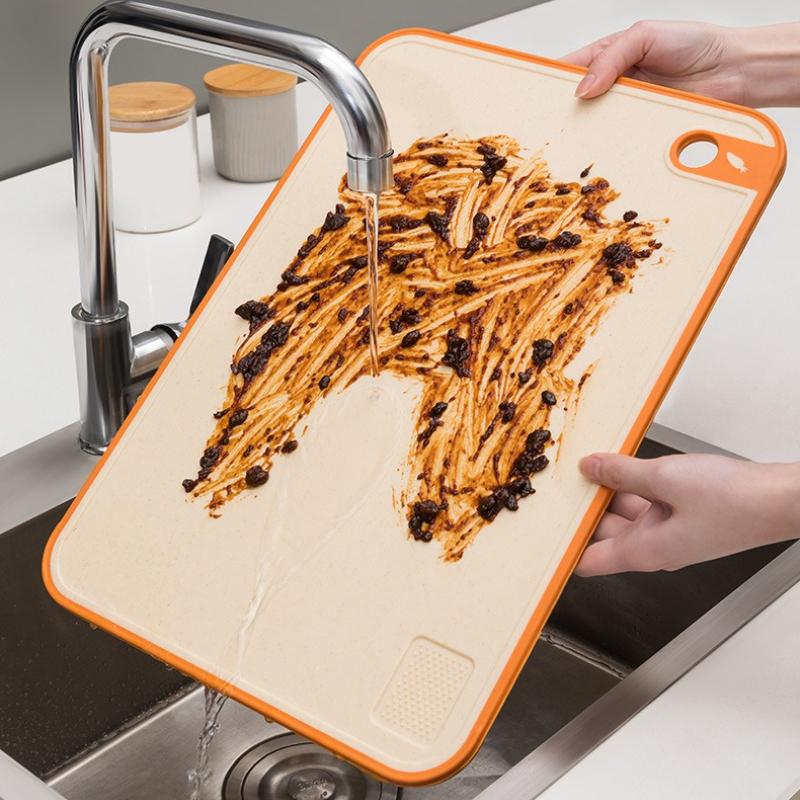 Kitchen Cutting Board Wheat Straw Double-Sided Chopping Boards for Kitchen