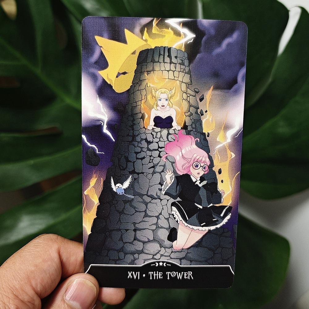 12*7cm Witchling Academy Tarot Deck 78 Pcs Tarot Cards Featuring Whimsical Artwork and Inspiring Insights Based On Rider System