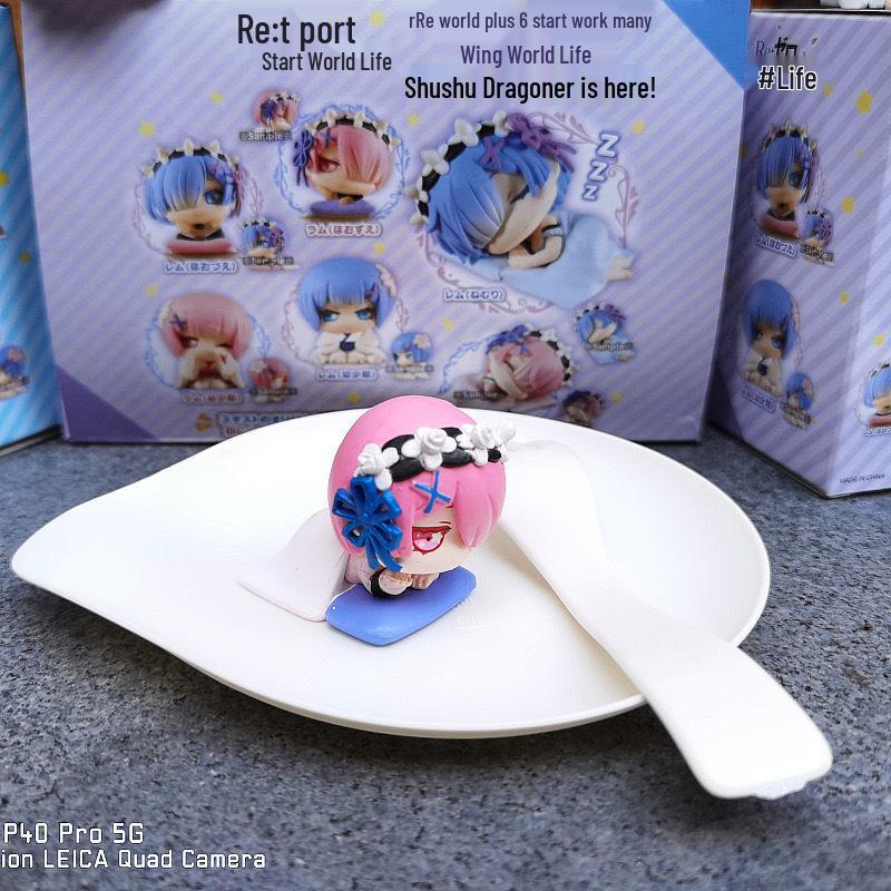 Re:Zero Isekai Sleepwear Rem & Ram Boxed Egg Figure (6 Types) - Arcade Prize Model