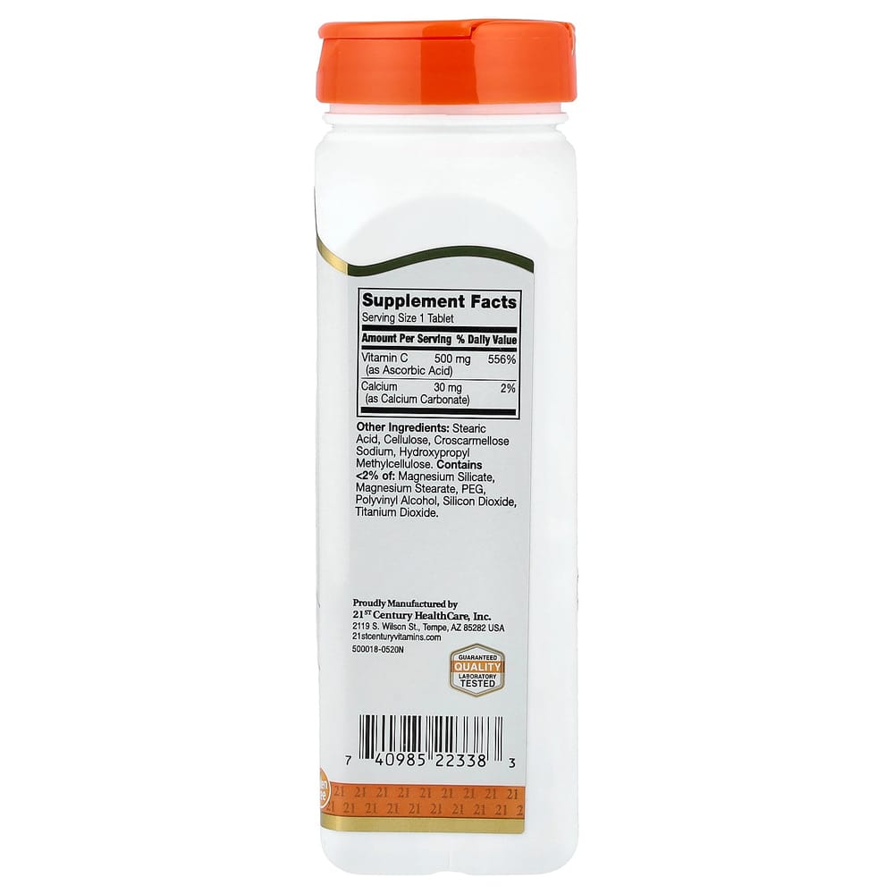 21st Century Sentry Vitamin C 500mg, 250 Tablets