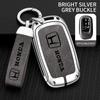 Leather Zinc Alloy Car Key Case Cover Protector Shell For Honda Civic N THS4 Accord HR-V CR-V CRV 11th 2022 2023 Keychain Accessories