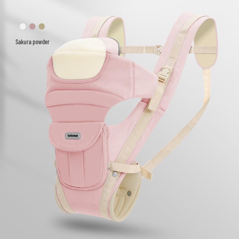 Lightweight 4-Season Baby Carrier with Waist Stool - Multifunctional, Two-Way, Hands-Free Design