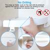 Shelf - LEMONBEST - Suction Cup Wall Mounted - Plastic - White - Bathroom
