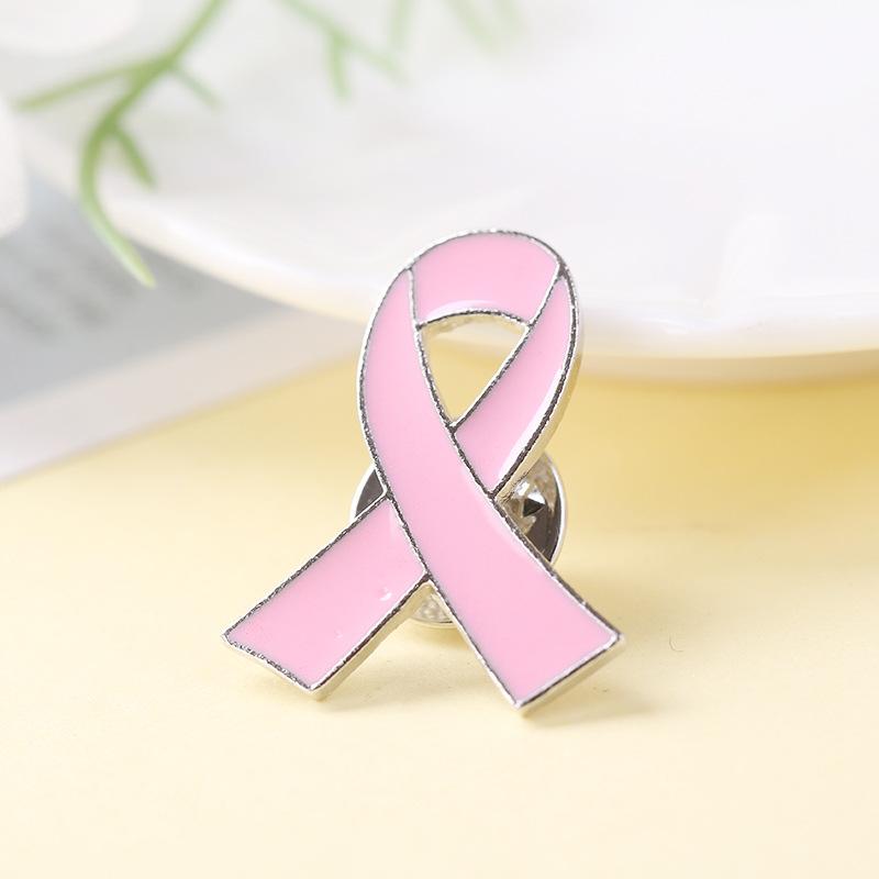 Red Awareness Ribbon Pins Love Care HIV AIDS Pink Ribbon Against Breast Cancer Lapel Badge Multi-coloured Dripping Oil Brooch