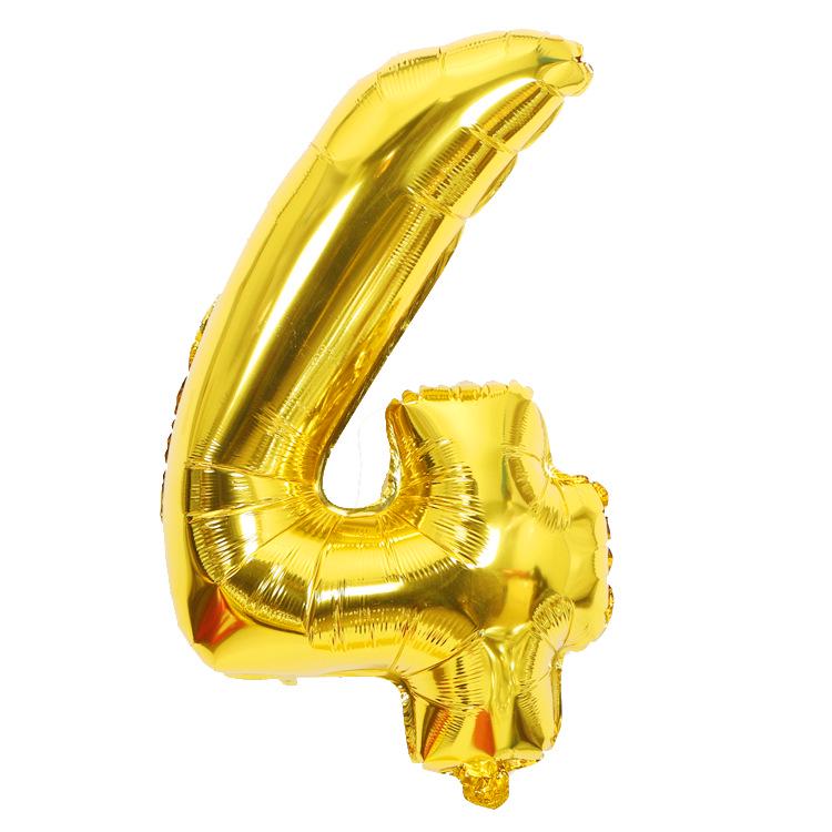 Gold Number Balloons 40 Inch Foil Balloon Adult Kids Birthday Anniversary Decoration Party Gold 0 1 2 3 4 5 6 7 8 9 Balloon