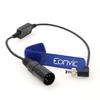 Eonvic XLR Male to Locking DC Regulated 12V Power Cable for Atomos Ninja V Monitor lock 4-Pin 2.1mm (12V dc-4XLR)