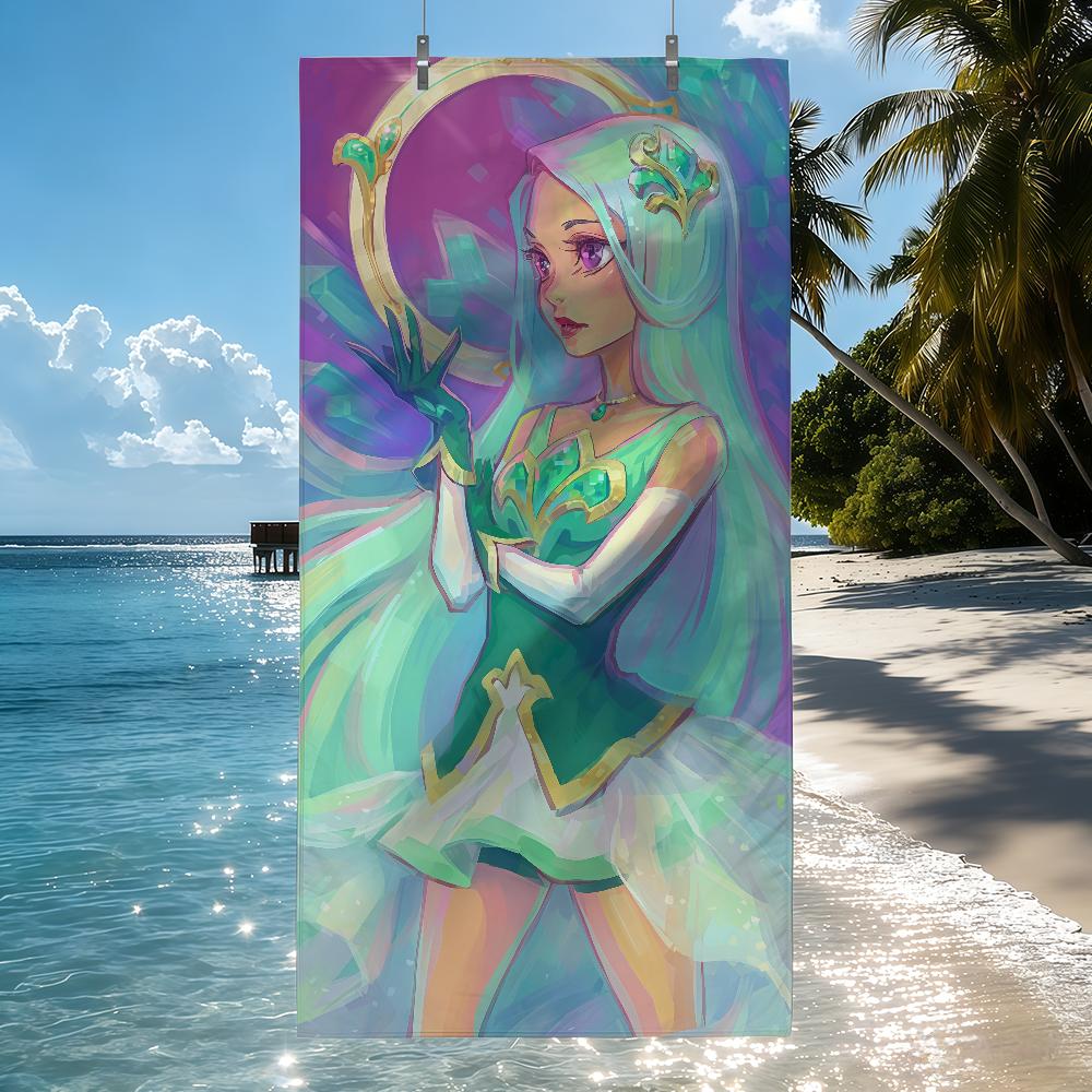 Cartoon LoliRock Handtücher – schnelltrocknende Strandtücher, geeignet für Schwimmbad, Camping, Yoga und Fitnessstudio