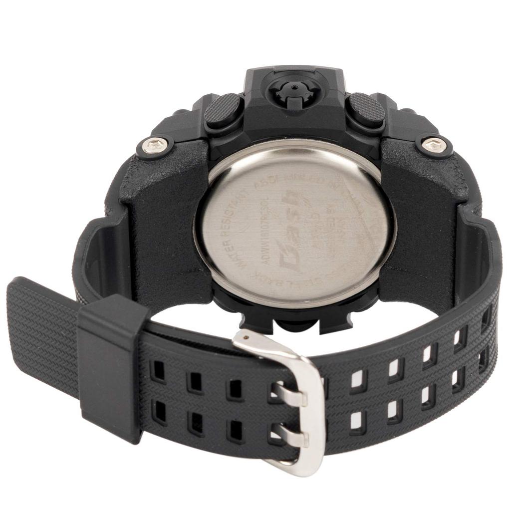 Arias Digital Solar Watch with Inverted LCD Men's Radio-Controlled Display, Black, ADWW18107RCSOL-01