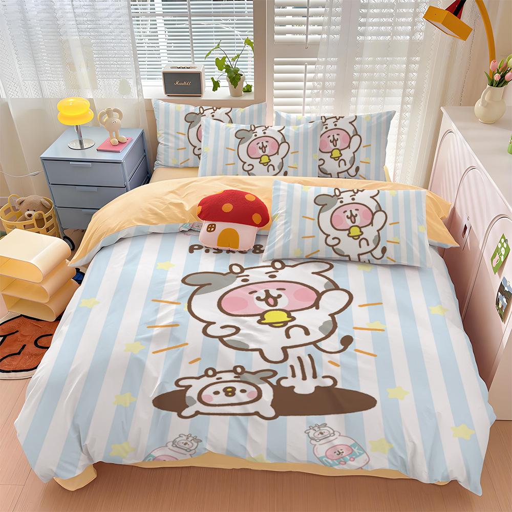 Neues Design Kanahei Bettbezug Kissenbezug Niedliches Kanahei Bettwäsche-Set für Erwachsene Jungen Mädchen Schlafzimmer Kinder Einzel Doppel