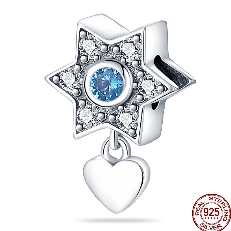 Copper Cross Bible Dove Holy Blessing Demon Eye Shiny Charm Bead Fit Pan Original Bracelet Diy Exquisite