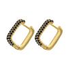 Hoop earrings gold color silver color small hoop earrings crystal women rainbow earrings Fashion jewelry wholesale VE144