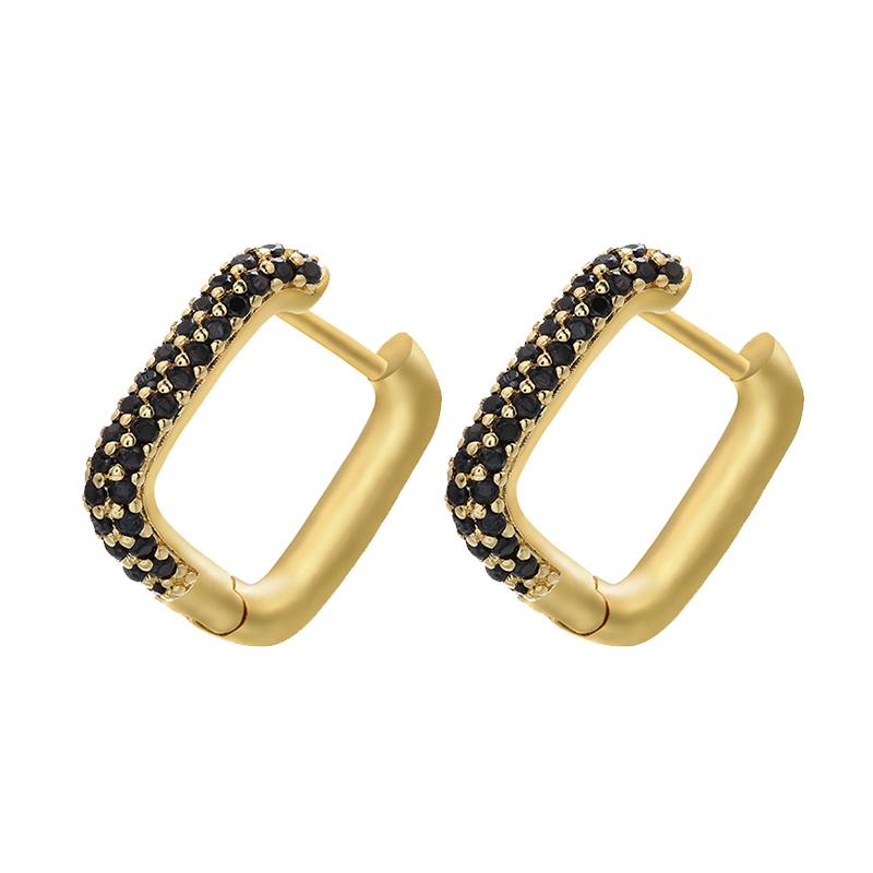 Hoop earrings gold color silver color small hoop earrings crystal women rainbow earrings Fashion jewelry wholesale VE144