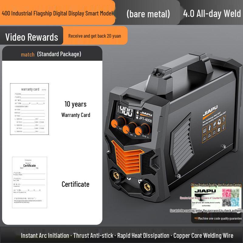 Aparat de sudură Jiapu 315 cu tensiune dublă 220V/380V - Portabil, Complet automat, Sudor din cupru integral