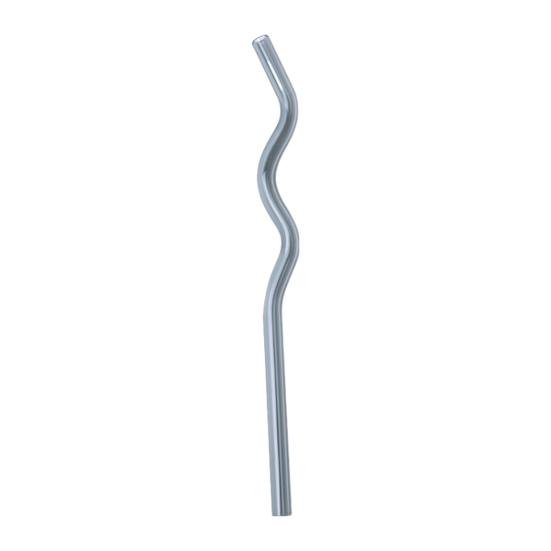 

Высокие стеклянные волнистые соломинки, многоразовые соломинки для кофе для сока, чая, красочные, экологически чистые, высокотемпературные светло-синий