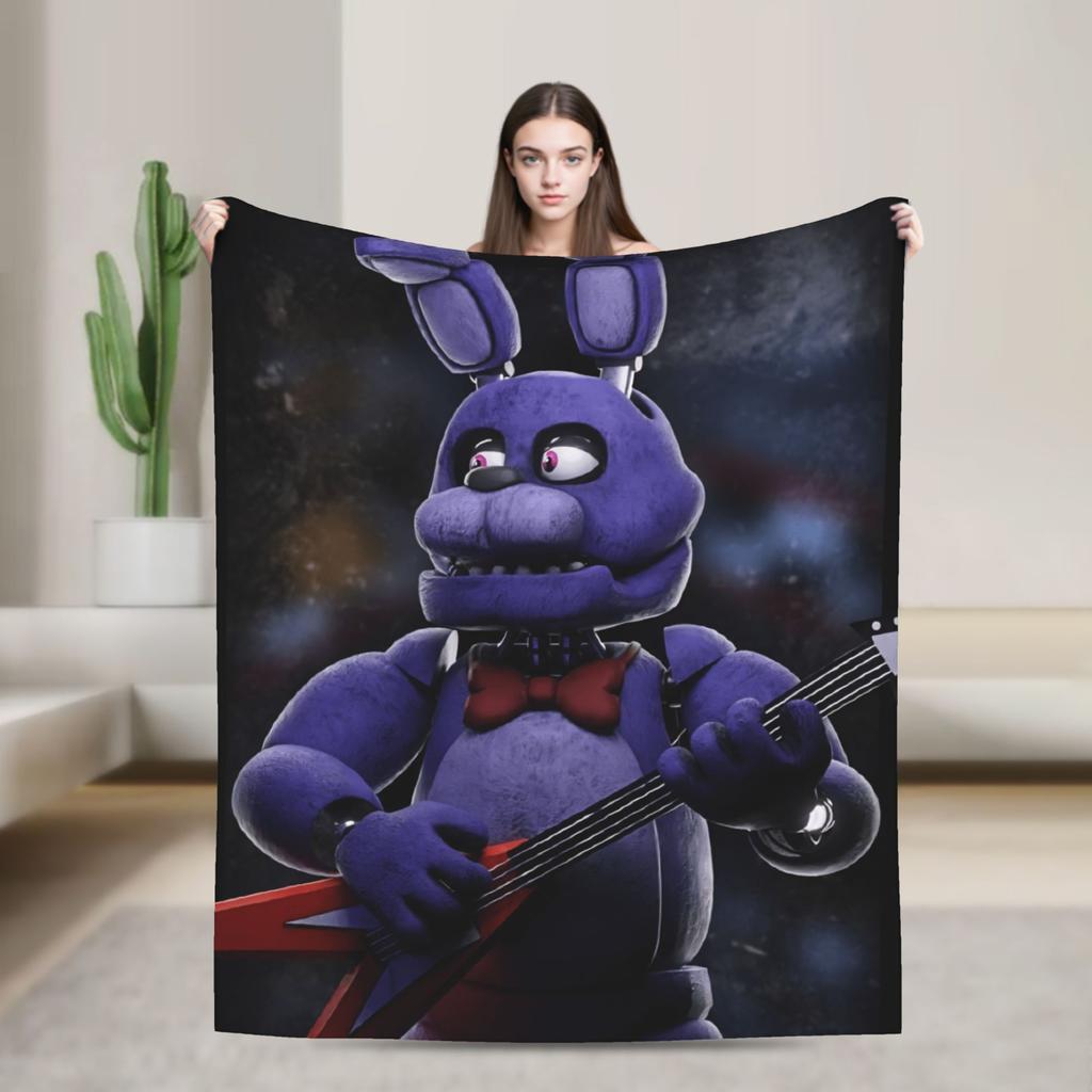 Exquisite FNAFS At Freddy's Blanket Quality Super Warm Bedding Throws Winter Camping Couch Chair Comfortable Bedspread