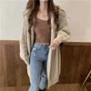 Womens Cardigan Long Sleeve Cable Knit Sweater Open Front Loose Outwear Drop Shoulder Maxi Sweater