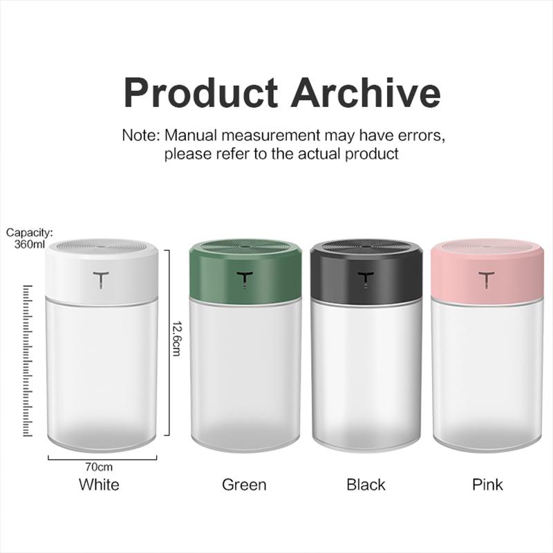 Umidificator de aer portabil Difuzor de aromoterapie cu pulverizare dublă cu ultrasunete Mini pulverizator Umidificator de ulei esențial USB