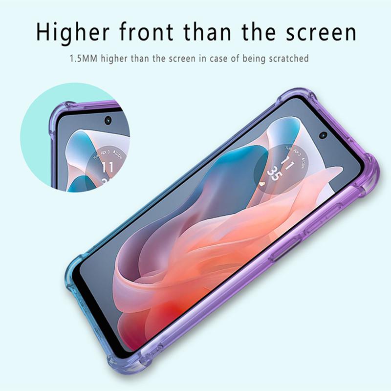 Shockproof Gradient TPU Case for Motorola Moto G Power 2025 G Play 2024 G Stylus 5G 2023 Protective Cover Funda Coque