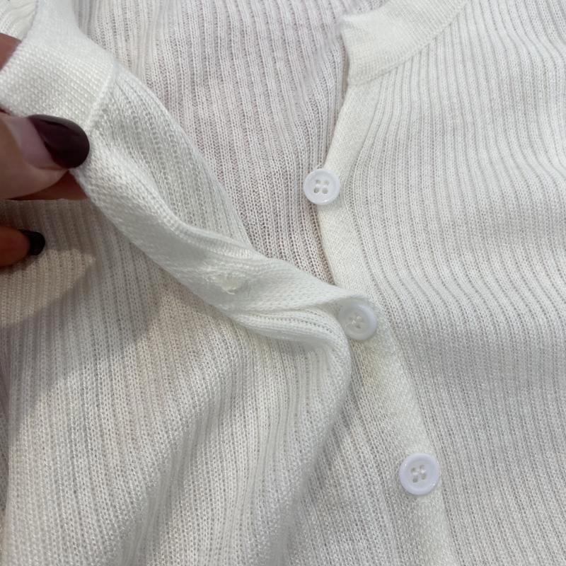 2024 Summer Chic Women's Long Sleeve Knitted Cardigan Short Shawl Sunscreen Outerwear