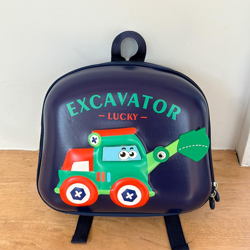 

Childrens Machine Digging Egg Shell Backpack Eva Waterproof Preschool Packr кобальтовый