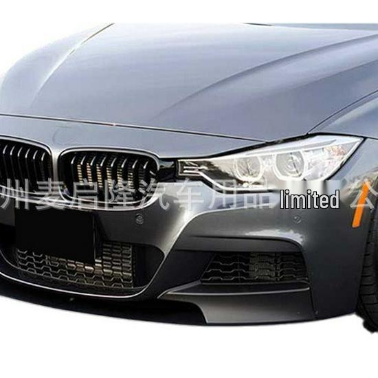 3 Series F30/F35 Sport Dual Exhaust Modification: Matte Black, Gloss Black, Carbon Fiber Rear & Front Lip.