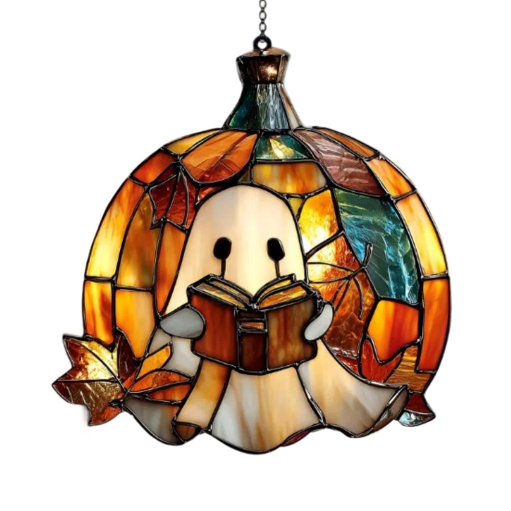Acrylic Halloween Window Hanging Decor For Indoor Outdoor Fall Party Home Decoration Durable Unbreakable Design