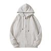 Oversized Drop Shoulder Zip-Up Hoodie Men Women Loose Fit Casual Sweatshirt Lightweight Wear
