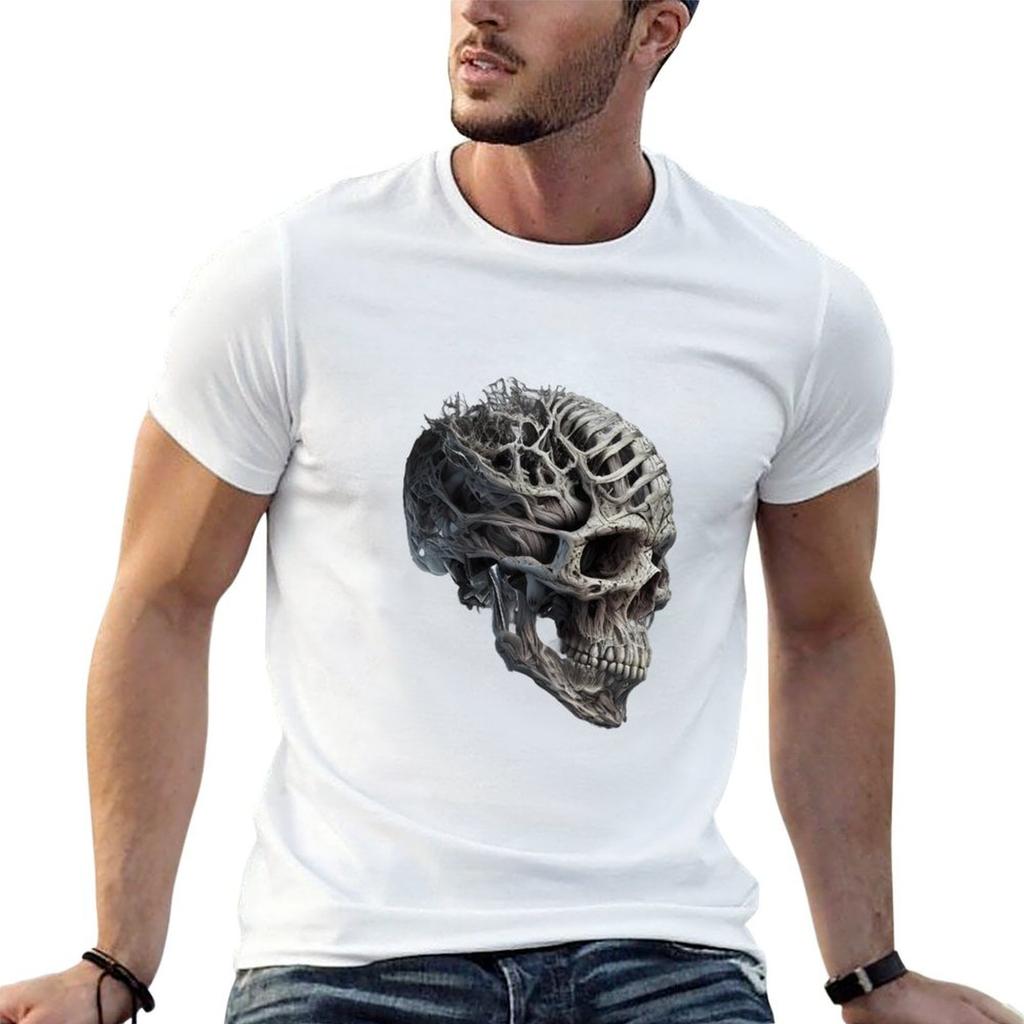 Bone Skull T-Shirt t shirt man casual funny t shirts cotton t shirt man designer T-shirt