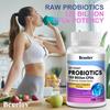Bcuelov 120 billion probiotic composite capsules contain 36 strains of bacteria and digestive enzymes helping with intestinal digestion and absorption