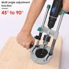 Mehrwinkel-Bohrführung Multifunktionale Bohrführung Ständer Präziser 45°-90° Winkel Elektrischer Bohrerhalter Ständer Universelles Bohren
