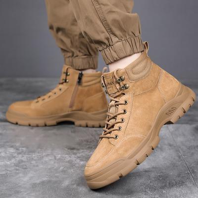 FashionHigh Quality 2024 Men Boots New Riding Shoes Men's Casual High Top Snow Boots Fashion British Style Thick Sole High Top Boots