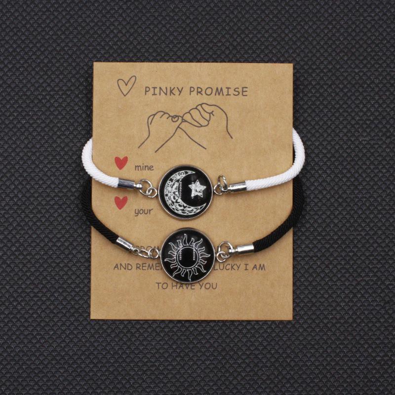 2024 Sun and Moon Lovers Stainless Steel Valentine's Day Couple Bracelet