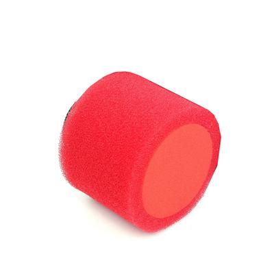 Filtro de aire de espuma para bicicleta y moto, diámetro interior de 58mm de alto rendimiento, recto, rojo