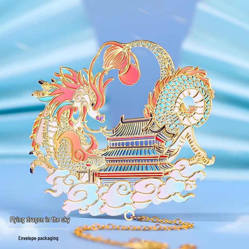 Ancient-Style Dunhuang Panda Metal Bookmark: Cultural Gift for Students, Teachers, and Museum Enthusiasts