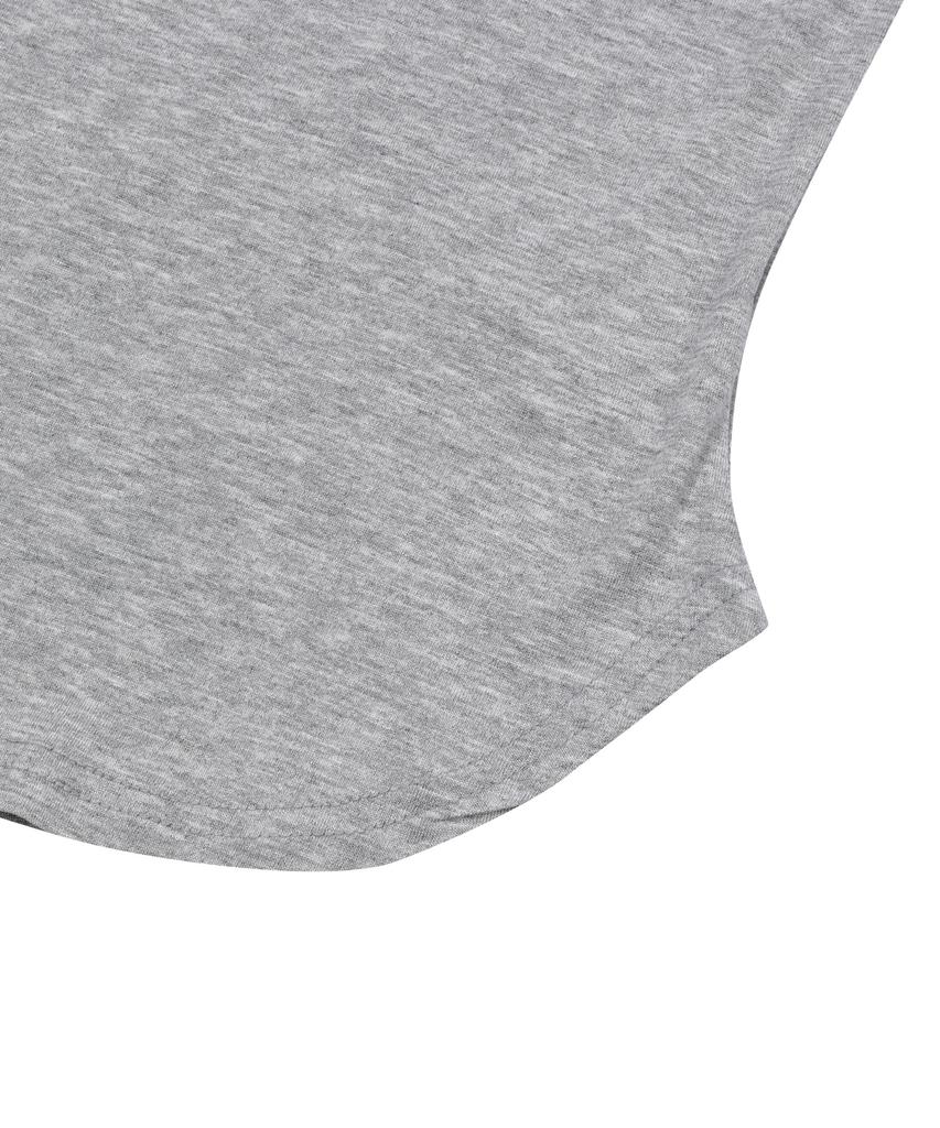 MUCENT Muse Cut U-Neck Crop Rounded Short Sleeve T-Shirt (5 Colors)
