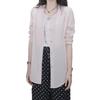 Roland Powder Mist Light Pink Polka Dot Shirt & Wide-Leg Pants Two-Piece Set - 2026 Spring High-End Style, Comfortable & Slimming.