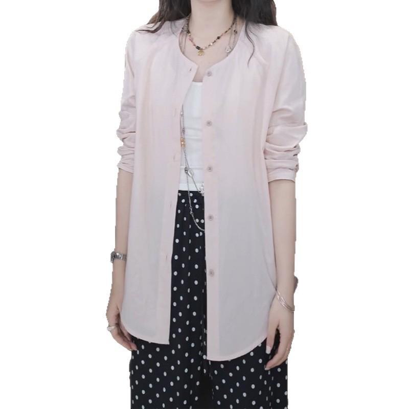 Roland Powder Mist Light Pink Polka Dot Shirt & Wide-Leg Pants Two-Piece Set - 2026 Spring High-End Style, Comfortable & Slimming.