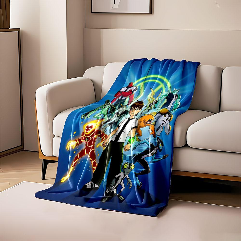 

A central figure surrounded by various humanoid alien-like creatures. for all seasons blanket lunch break throw gift 80cm x 120cm