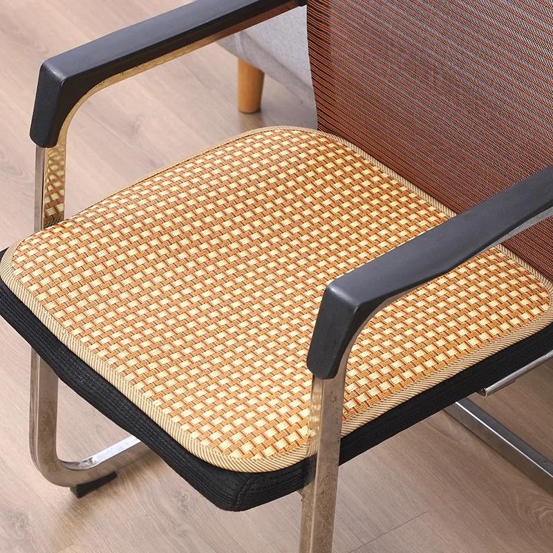 1PC Rattan Seat Cushion Summer Cold Rattan Chair Seat Pad Breathable and Comfortable Non-slip Seat Cushion Cooles Stuhlkissen