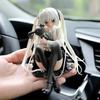 Cute Anime Girl Doll 10cm With Rabbit Kawaii Birthday Gift Home Desk Decoration