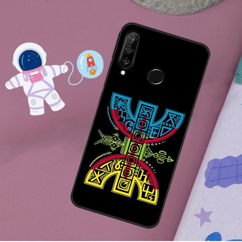Amazigh Berber Flag For Huawei Nova 12s 12i 11i 8i Y73 Y72 Y61 Y91 Y90 Y70 Y60 9 10 SE P30 P40 Lite P60 Pro Case