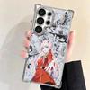 Darling Zero Two 02 Anime Plating Phone Case For Samsung Galaxy S24 S25 FE S26 Edge S23 Ultra S22 S21 Plus S20 Anti-Fall Airabag