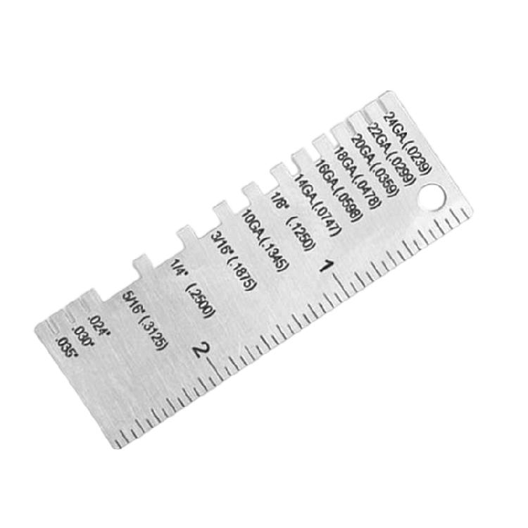 

Steel Multiple Function Welding Gauges Featuring Clear Scale Weld Inspection Gauges for Wire Thickness & Weld Size Checking