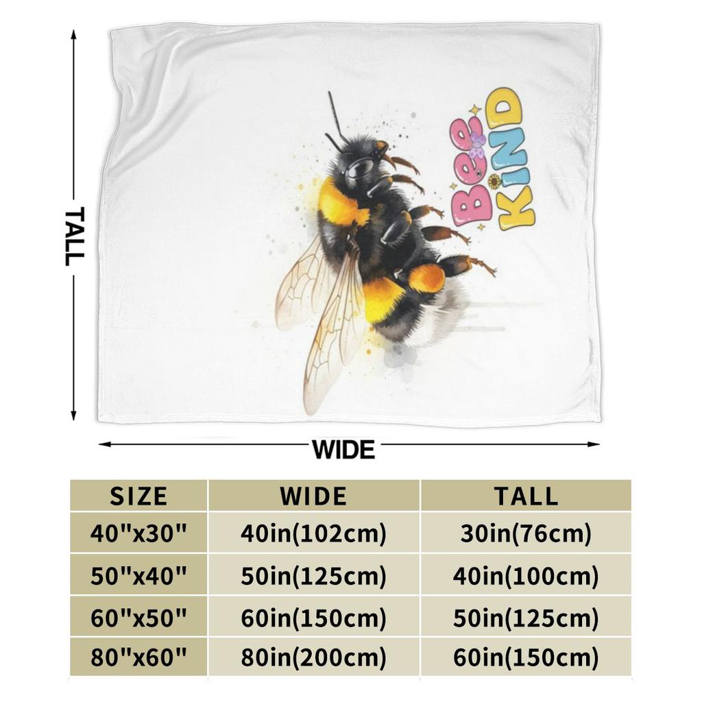 Bee Kind Be Kind Personalized Soft Gift An UltraSoft Micro Fleece Blanket